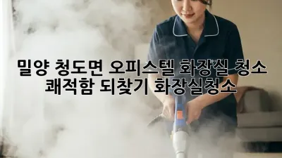 밀양 청도면 오피스텔 화장실 청소, ✨쾌적함 되찾기! #화장실청소